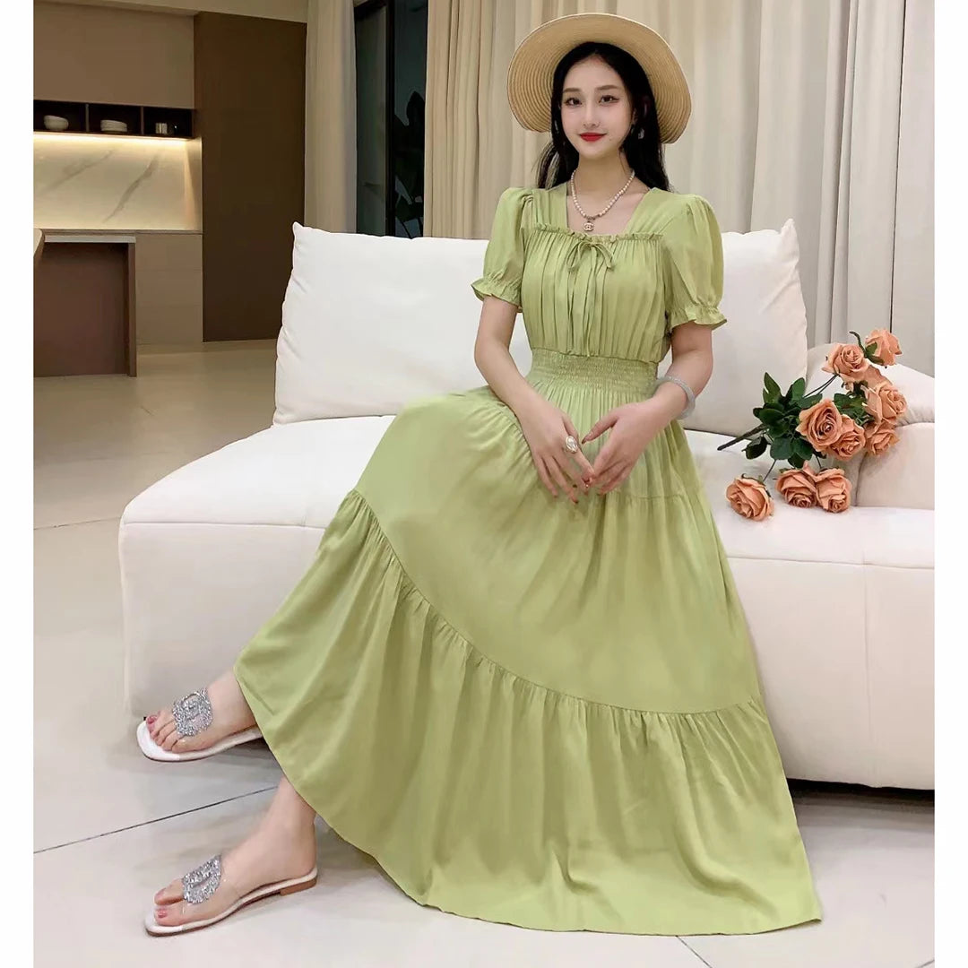 Maxi Long Dress for Women Clothes Indian Vintage vestidos para mujer Holiday 2025 Boho Beach Korean Style Cotton Dresses Robe
