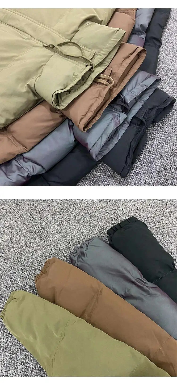 PFHQ Men Cotton Jacket High Street Trendy Winter Bread Coat 2024 Stand Collar Solid Color Long Sleeve Male Tops Casual 21Z7546