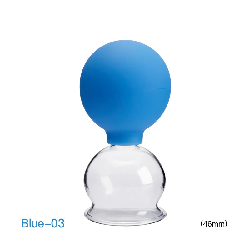 Glass Silicone Cupping Cups Set Face Body Vacuum Suction Massage Cups Anti Cellulite Cans Facial Cupping Jars Health Care Gift