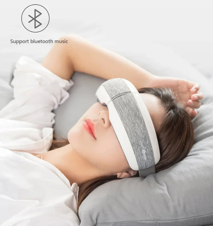 Xiaomi Mijia New Smart Eye Massager  Music 40 Degree  Hot Compress 4 Modes Press Foldable Eye Relax Massager Eye Mask