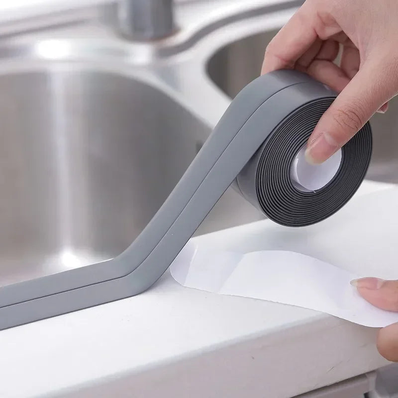 Multifunction Kitchen Self Adhesive Sealing Tape Bathroom Shower Bath Caulk Strip Waterproof Wall Sticker Sink Mold Proof Edge T
