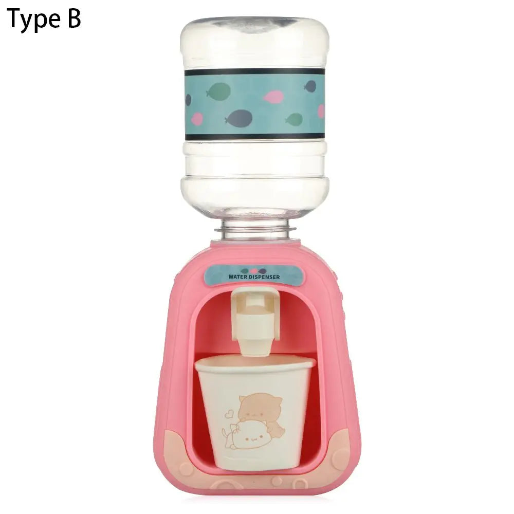 Children's Mini Fun Water Dispenser Electric Acousto-optic Simulation House Drinking Machine Baby Kitchen Toy Children Gift
