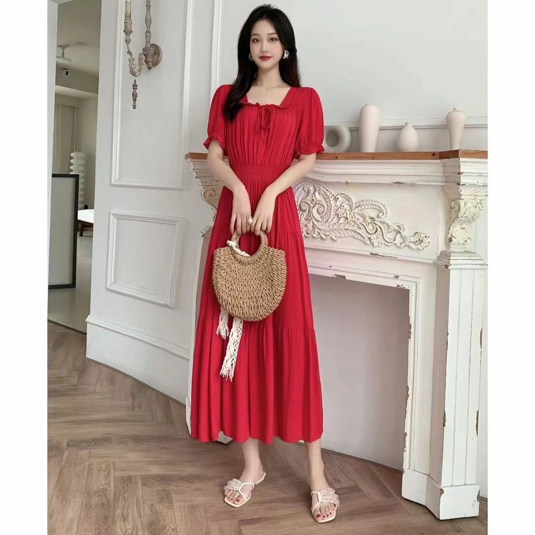 Maxi Long Dress for Women Clothes Indian Vintage vestidos para mujer Holiday 2025 Boho Beach Korean Style Cotton Dresses Robe