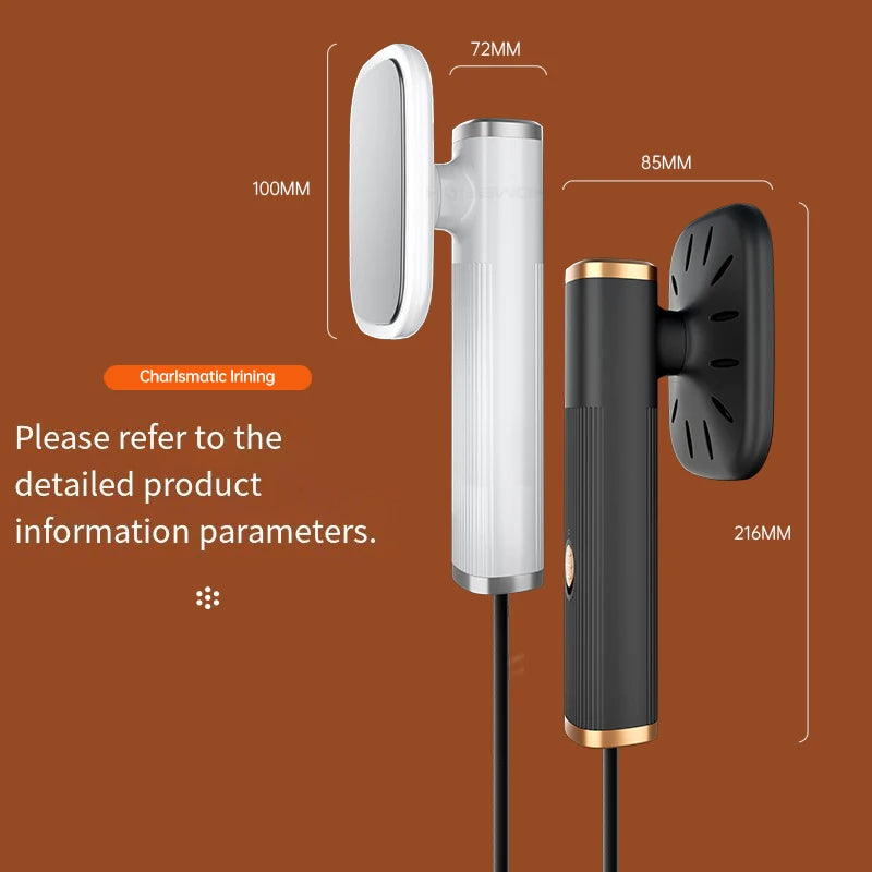 Handheld Iron Steamer 360° Ironing Small Garment Steamer USB Powered Electric Ironing Machine for Fabric Clothes Ironing