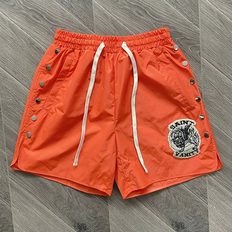 SAINT VANITY Embroidered Buckle Sports Sweatpants Jogger Men Women Drawstring Long Pants Trousers