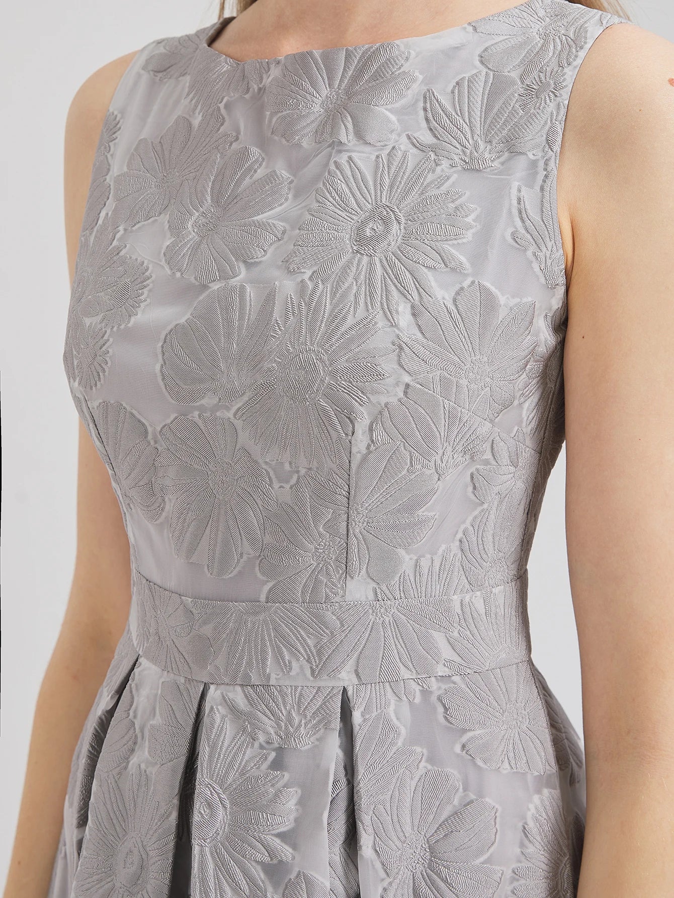 Women 2024 New Fashion Organza Flower Embroidery Elegant Long Dress Summer Sleeveless Dresses Lady Holiday Evening Prom Vestido