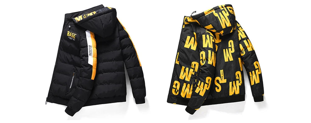 DIMUSI Winter Men Padding Jacket Fashion Male Thicken Down Thermal Parkas Casual Outwear Windbreaker Hooded Coats Man Clothing