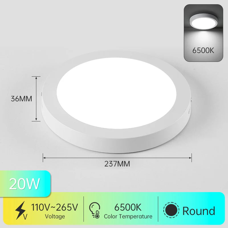 Modern Led Panel Ceiling Lights 110-265V Led Ceiling Lamp for Living Room Bedroom Kitchen LED Lighting Home Decor Led Panel Lamp