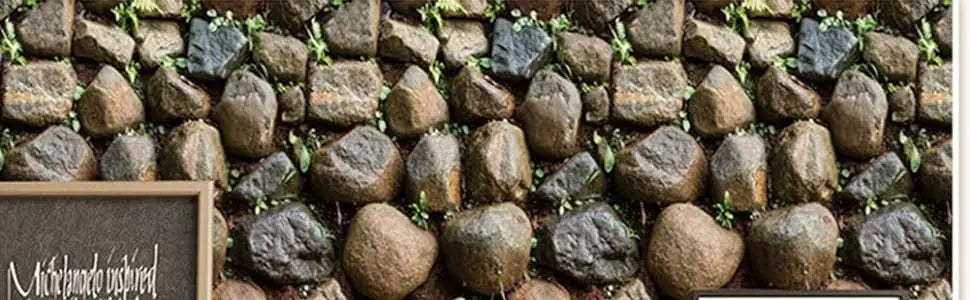 Self-Adhesive Wallpaper Brown Stone Brick Wallpaper Fireplace Kitchen Backsplash Peel and Stick Wallpaper Stick on Wallcovering