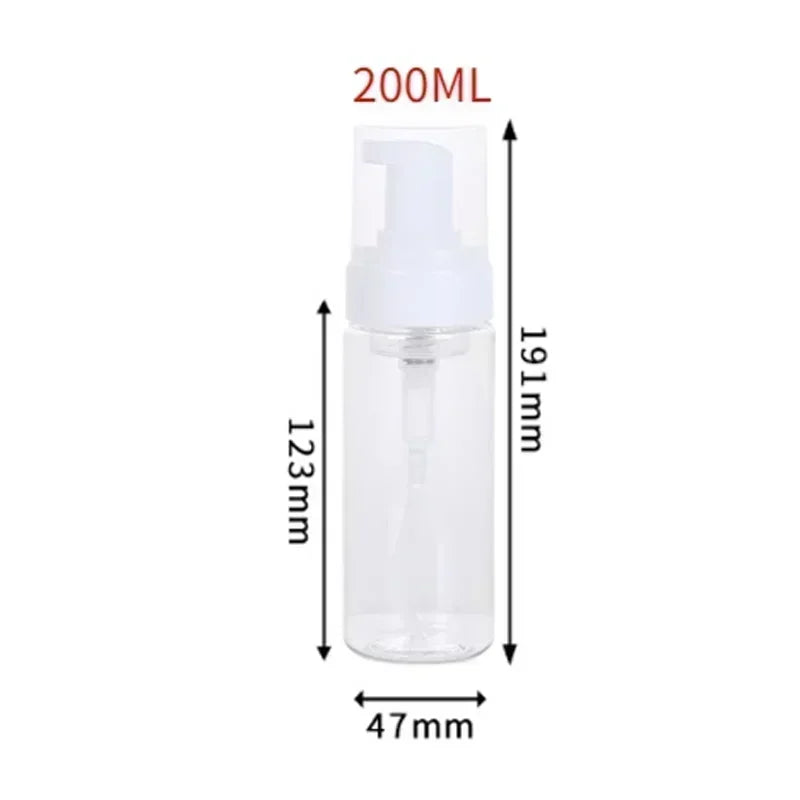 50-200ml Portable  Foaming Soap Dispensers Bottle Empty Plastic Mousse Facial Cleanser Pump Bottle Refillable Lotion Shampoo