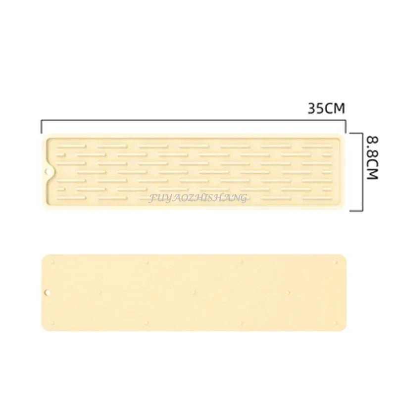 Kitchen Silicone Faucet Mat Drip Protection Pads Faucet Water Catcher Mat Sink Drain Pad Waterproof Non-slip Bathroom Gadget