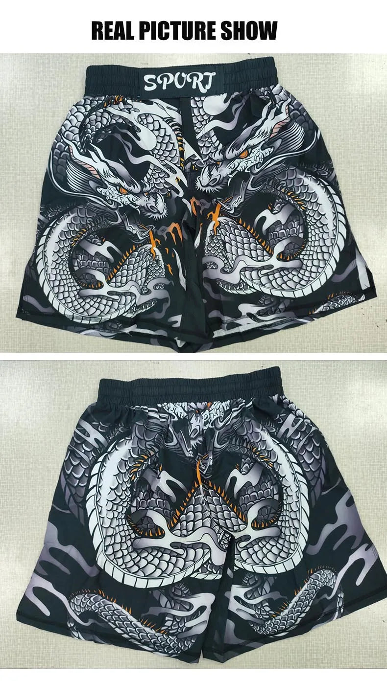 Popular Beach Surf Wear Short Sets For jiu jitsu Bjj No Gi Rashguard+Grappling Shorts Cool Westling stretchy Running Gym Clothes