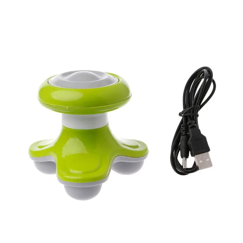 Triangle Shape USB Electric Handled Wave Vibrating Massager Mini Neck Massager Neck Back Head Massage Face Foot Massager New