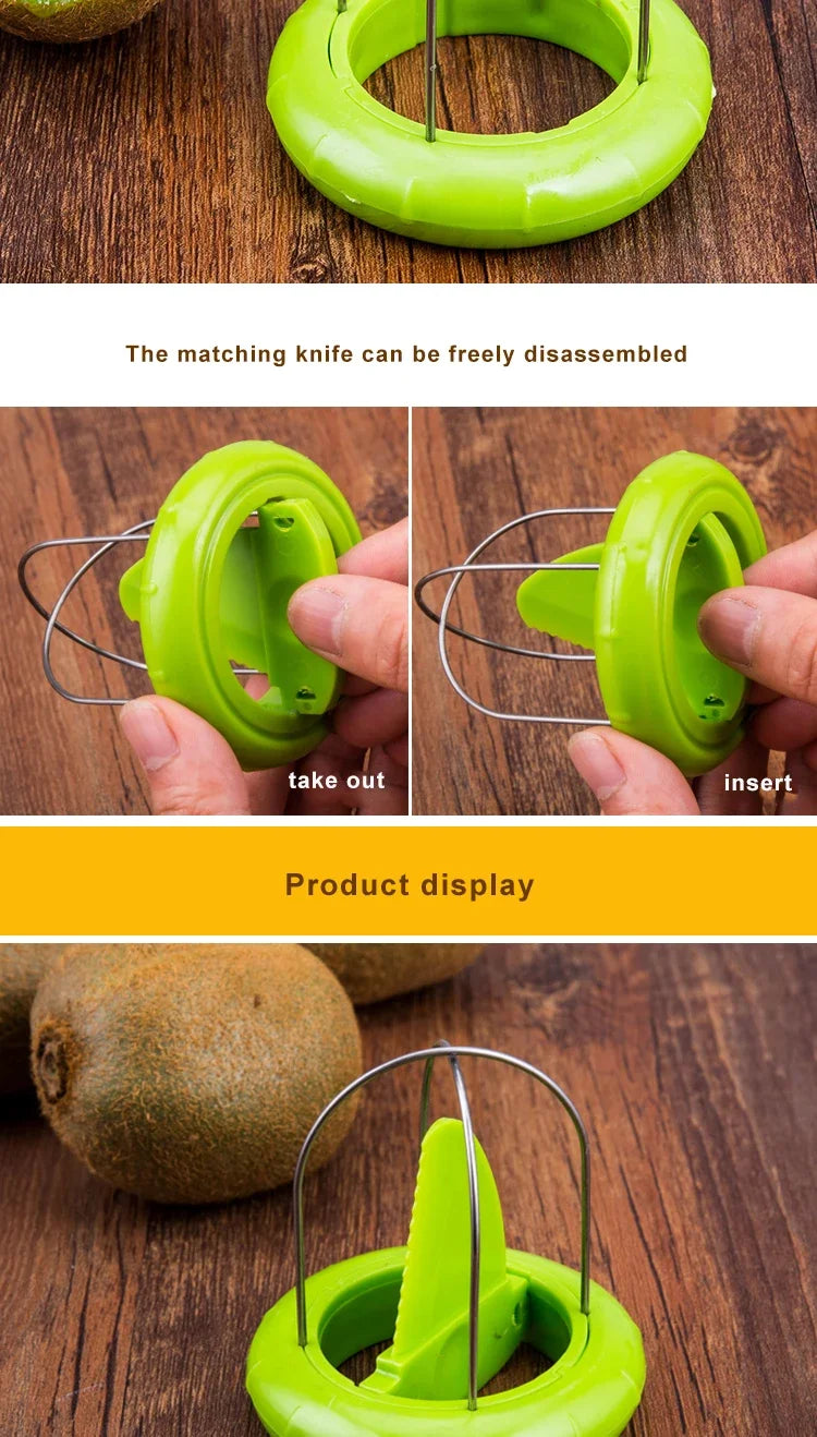 Fast Peel Kiwi Cutter Fruit Peeler Slicer Lemon Kiwi Slicer Peeling Pitaya Spiralizer Kitchen Gadgets Salad Cooking Tools