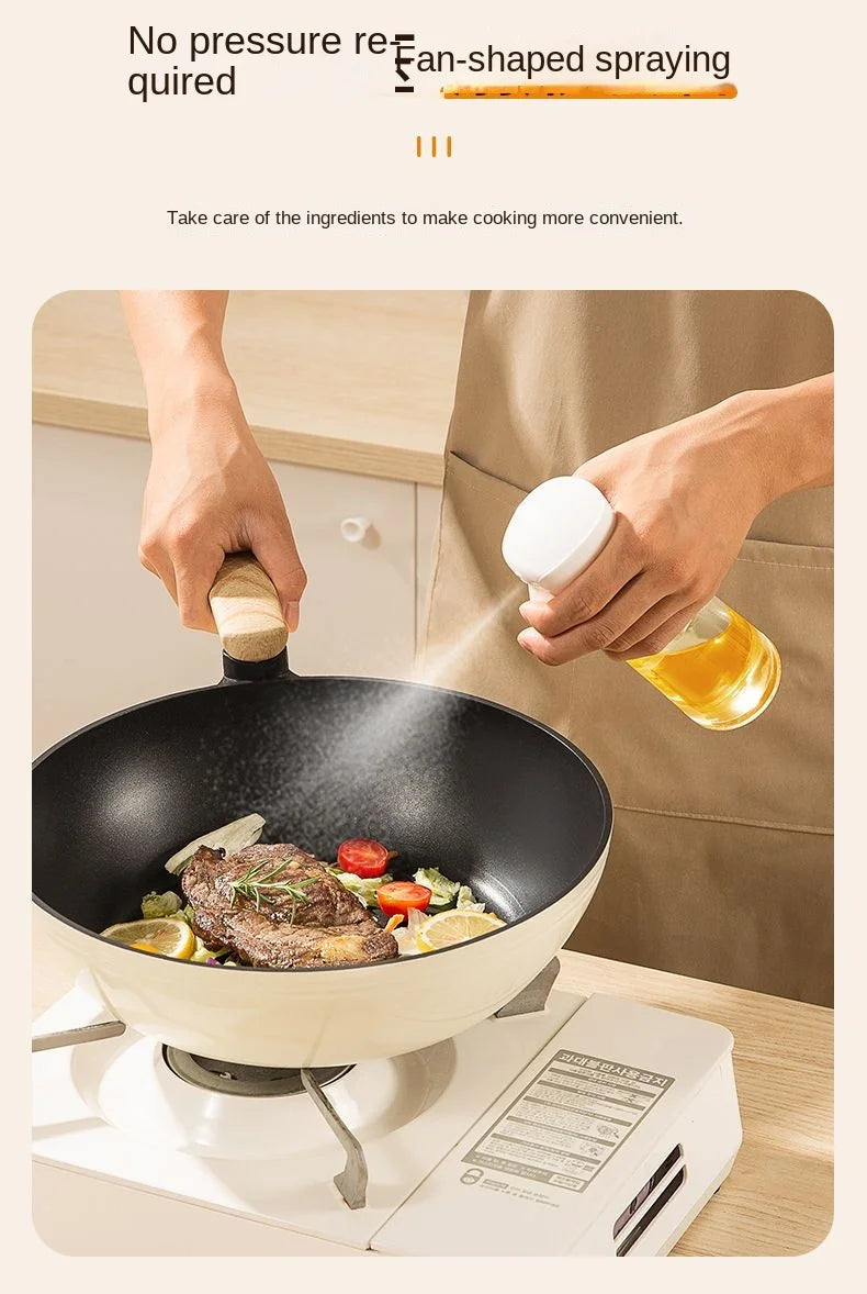 Kitchen Oil Bottle Cooking Oil Spray Olive Oil Bottle Fitness Barbecue Spray Oil Dispenser