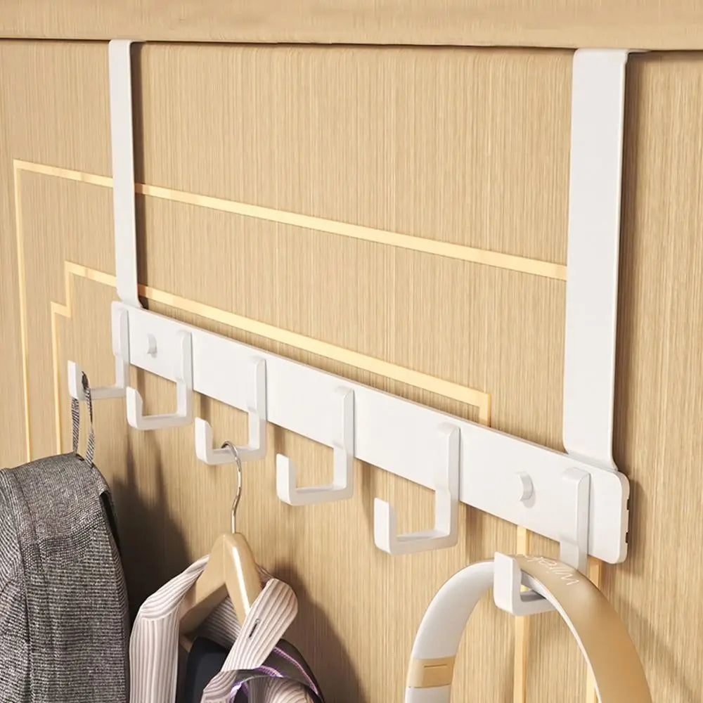 Hooks Over The Door Home Bathroom Organizer Rack Clothes Coat Hat Towel Hanger New Bathroom Kitchen Accessories Holder Door Hang
