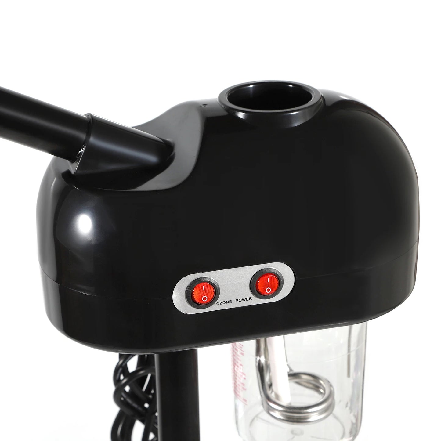 750ml Ozone Facial Steamer Height Adjustable Sprayer 360° Rotatable Movable Skin Care Equipment for Salon Beauty Spa White/Black