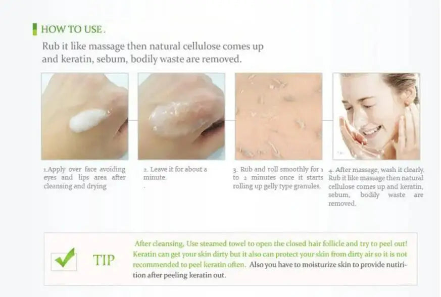 Revitalize Skin Fruit Acid Peeling Gel Facial Cleansing Exfoliating Peeling Scrub Deep Clean Acne Blackhead Remove Face Cleanser