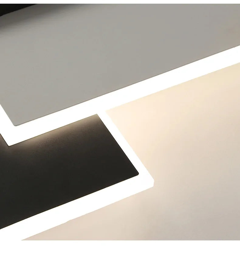 Modern Round Square LED Chandelier Simple Dimming Ceiling Lamps for Living Dining Room Kitchen Bedroom Indoor Lighting Fixture