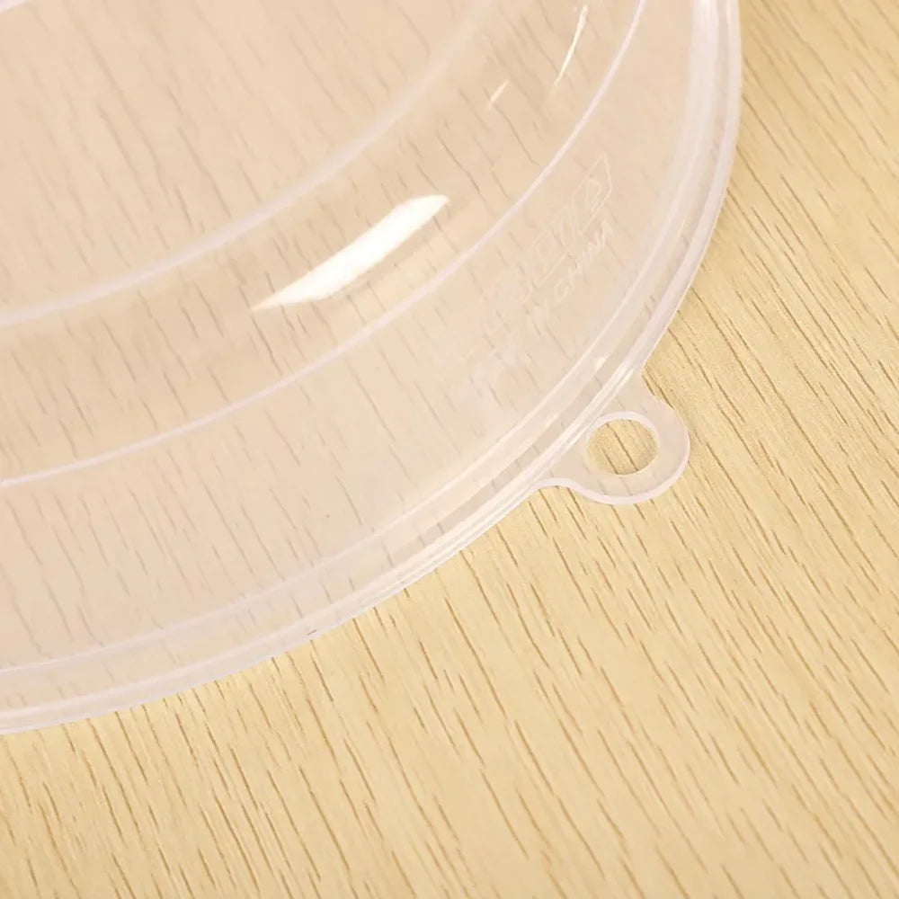 Large Microwave Splatter Cover Lid with Steam Vent Fresh Keeping Kitchen Stackable Sealing Disk Cover Universal Plate Bowl Cover