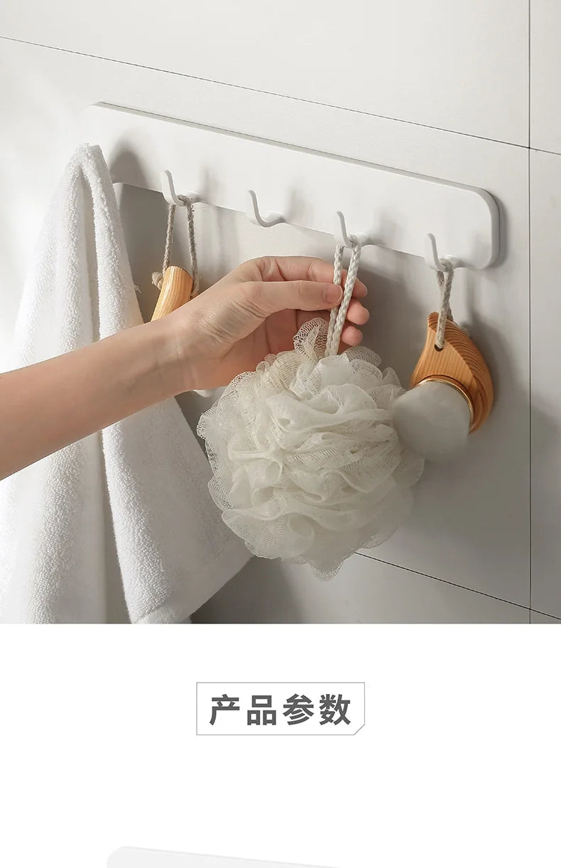 No punching hook door back row hook strong viscose kitchen bathroom bathroom waterproof wall hanging clothes hook