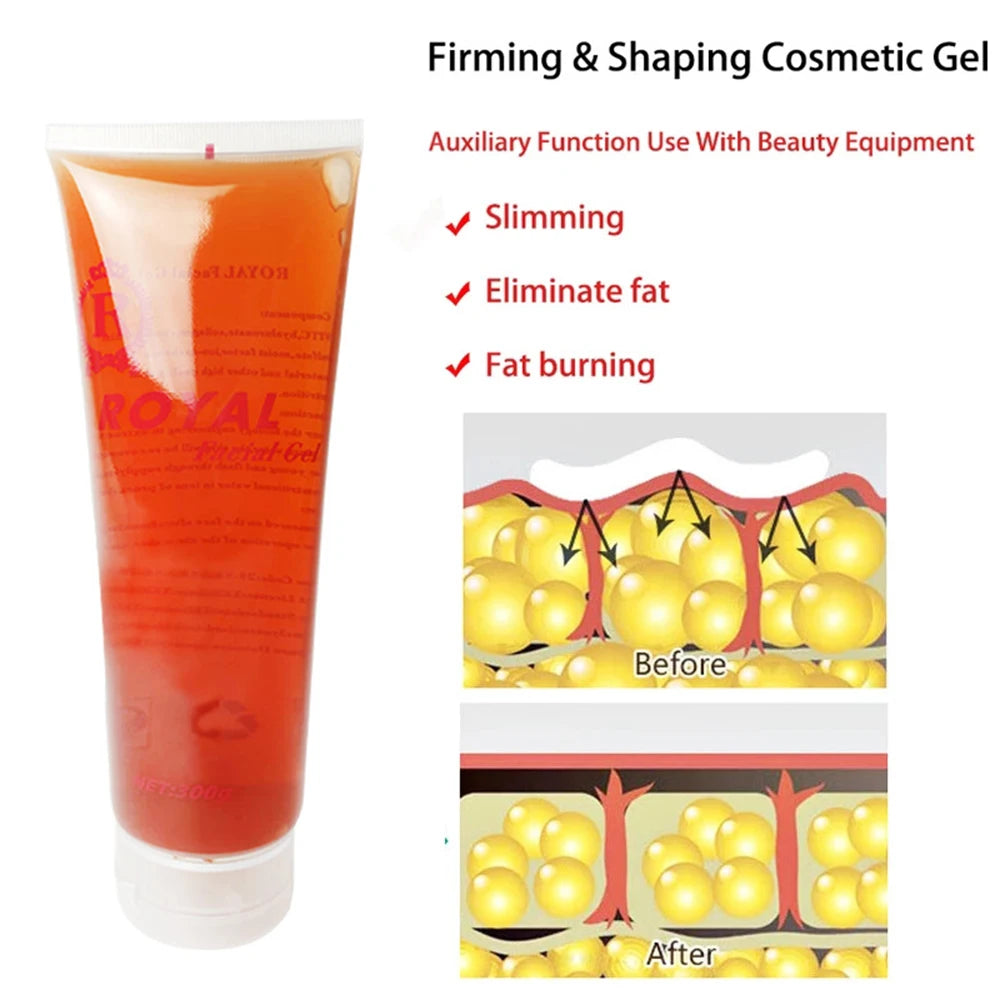 Facial Skin Lifting Firming Tighten Anti Wrinkles Injection Gel Cream RF&EMS Body Slimming Ultrasonic Gel Massager Cavitation