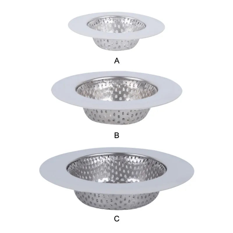 Hair Catcher Stopper Stainless Steel Bathtub Shower Drain Hole Filter Trap Metal Wire Sink Strainer Kitchen Bathroom Accessories