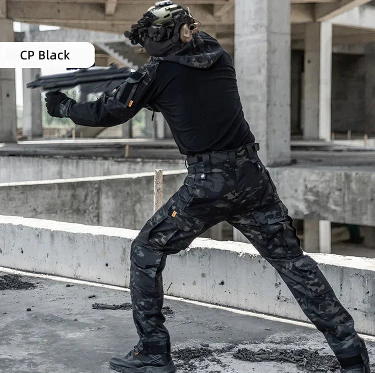 Combat Shirts Hoodies Tops Men Airsoft Tactical Shirt 1/4 Zip Long Sleeve Paintball Camping Hunting Work Clothing Wear Resistant