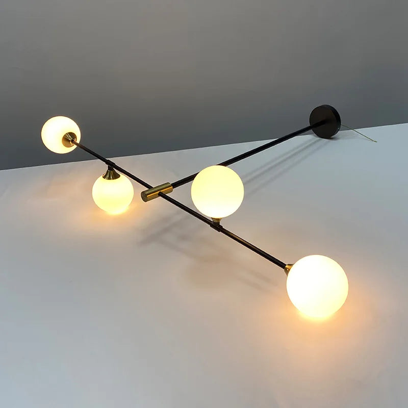 Modern Chandelier for lliving room Minimalist Glass Ball Pendant Lights Home Decoration Dining Room Kitchen Hanging Lamp Bedroom