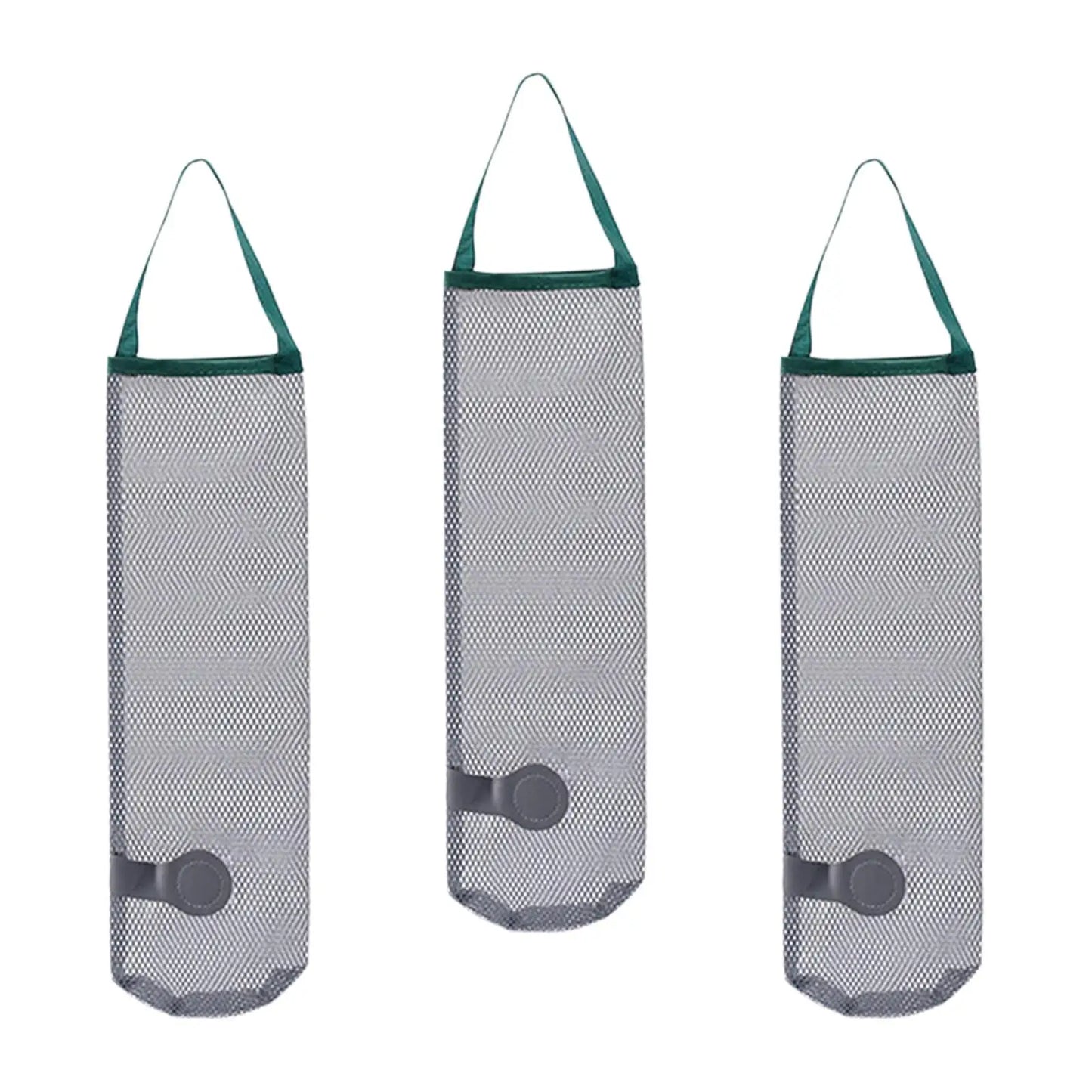 3 Pcs Storag Mesh Bag Breathable Multifunctional Wall Hanging Mesh Grocery Bag for Vegetables fruits Apples Onion Kitchen