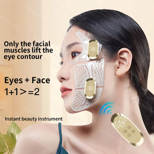 Electric EMS Eye Beauty Massage Muscle Stimulator Facial Lifting Anti-Wrinkle Lift Face Skin Care Dark Circles Relieves Fatigue
