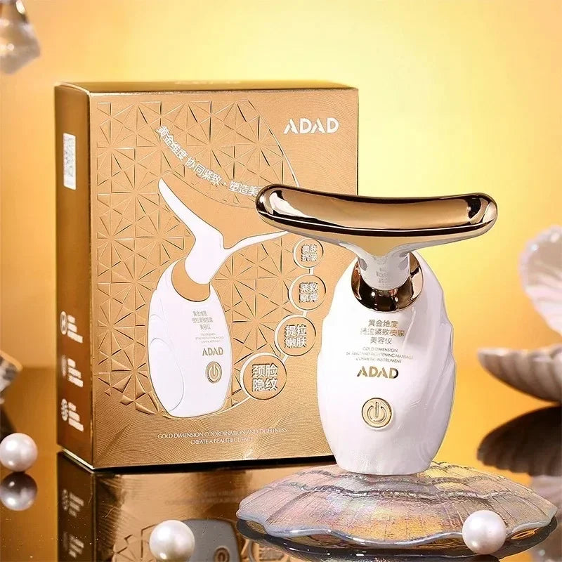 3 In 1 Face Massager Neck Facial Eye Massage Introducer Microcurrent Skin Rejuvenation Anti Aging Beauty Device Dropshipping