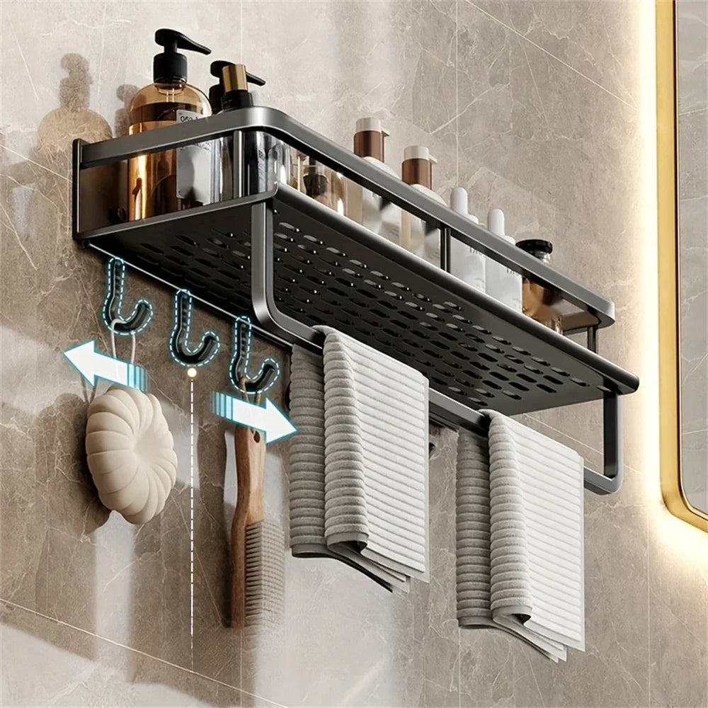 Bathroom Kitchen Multi-functional Storage Shelf Wall-mounted Storage Shelf for Indoor Wall Storage
