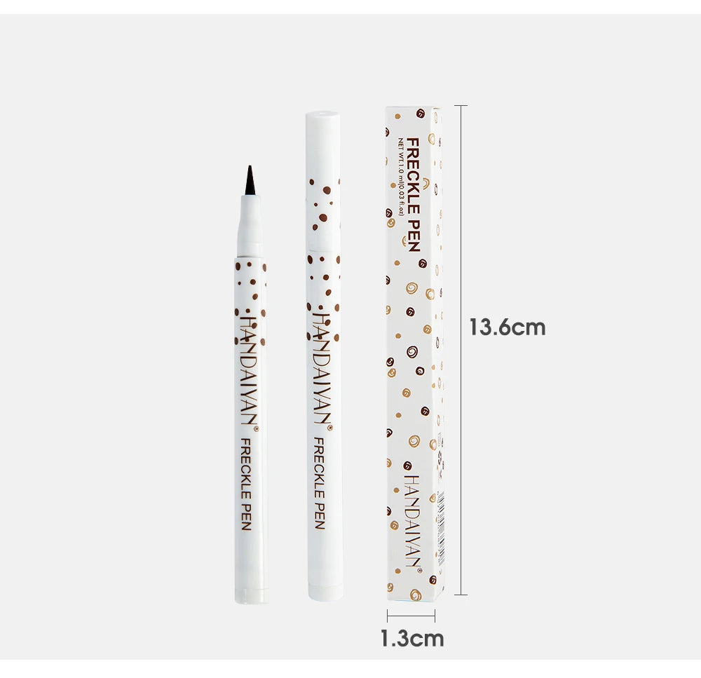 HANDAIYAN Natural Fake Freckle Pen Quick-Drying Waterproof Spot Pencil Makeup Tool for Facial Lifelike Fake Freckles Cosmetics