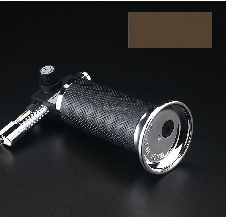Gas Lighter Windproof BBQ Kitchen Cooking High Capacity Torch Turbine Lighter Spray Gun Jewelry Metal Welding Men's Gifts
