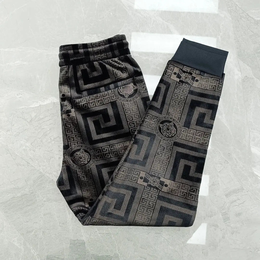New Harem Pants with Tiger Embroidery for Men Autumn and Winter Sweatpants Men Clothing baggy Joggers Streetwear Track Pants