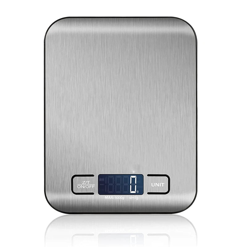 Electronic Digital Scales 5kg 10kg 1g  Weights Scale Stainless Steel  Food Balance Measure Tools LED Display Kitchen Scale