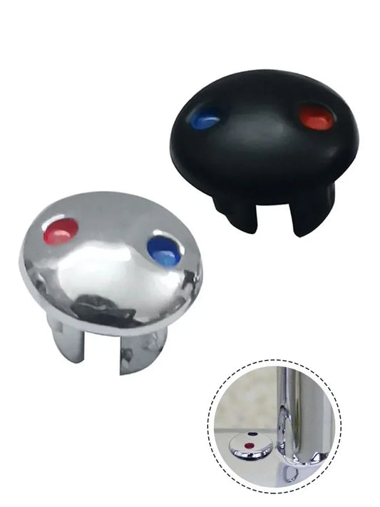 10PCS Faucet Handle Hot And Cold Water Sign Red And Blue Label Decoration Cover Kitchen Bathroom Mixer Tap Indicate Accessories