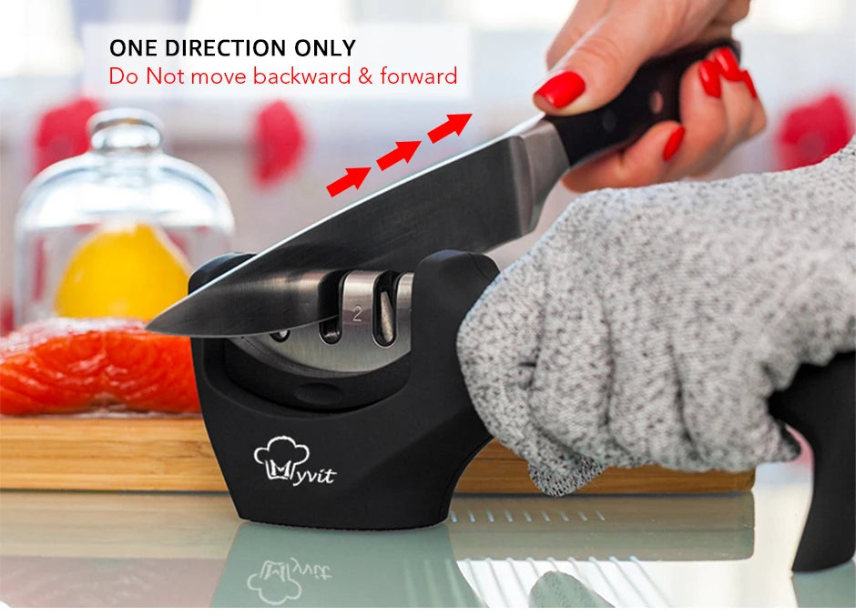 Knife Sharpener Professional Sharpening Stone Whetstone Grindstone 2/3/4 Stages Kitchen Knives Scissor Grinder Stone Householder