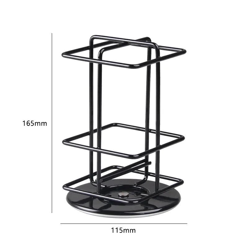 40 Pcs Black Coffee Capsule Storage Rack Metal Rotating Nespresso Storage Rack Kitchen Coffee Tower Stand