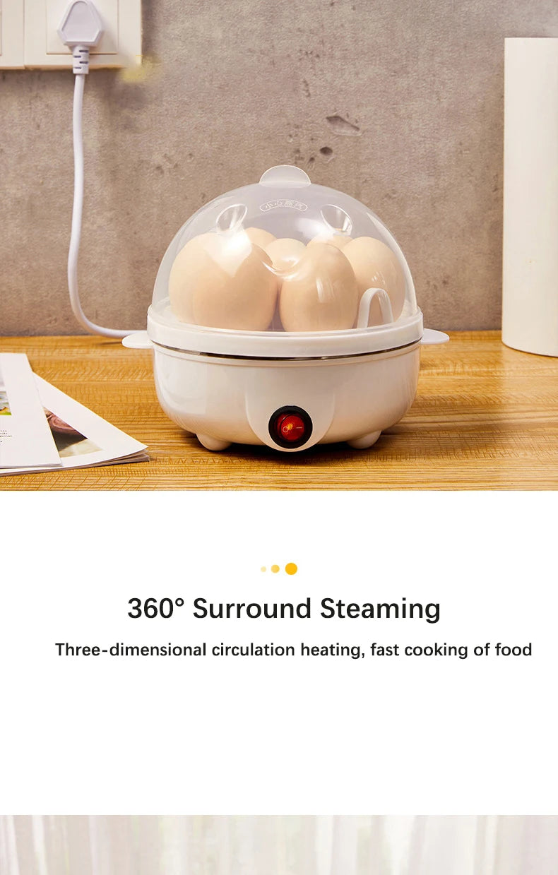 Multi Function Egg Steamer Electric Egg Cooker Corn Milk Steamed Kitchen Cooking Machine Rapid Double Layer Egg Boiler Steamer