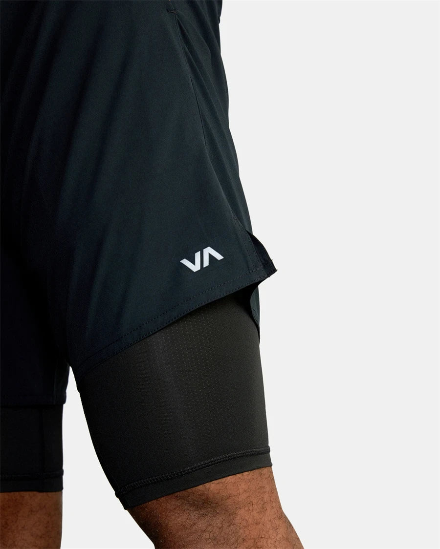 Fitness Shorts Men's Training Sports Jogging Fitness Woven Quick Dry New 2-in-1 Double-layer Sports Fitness Running Shorts