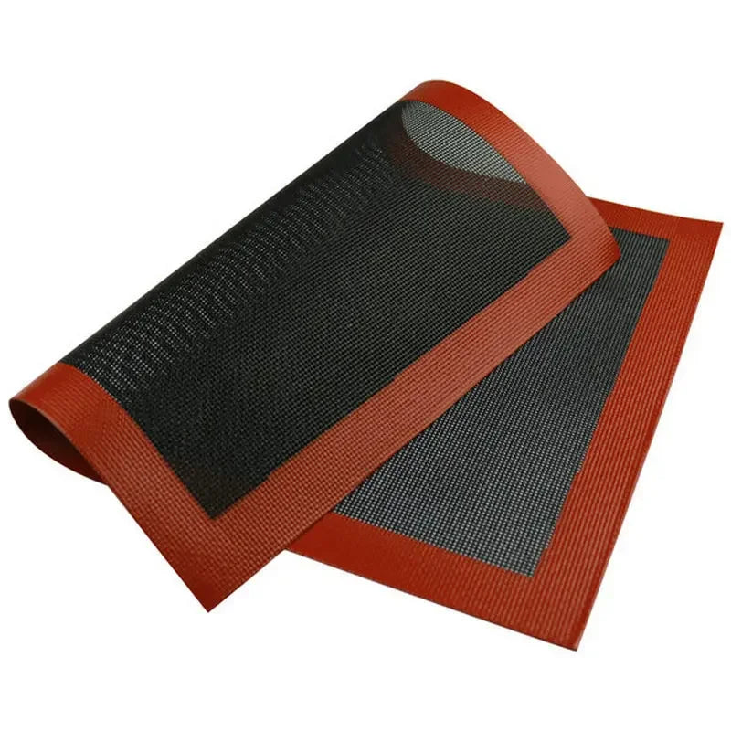 Silicone Grill Mat 30X40cm Baking Tray Breathable BBQ Cookie Bread Mat Oven Microwave High Temperature Baking Kitchen Tools