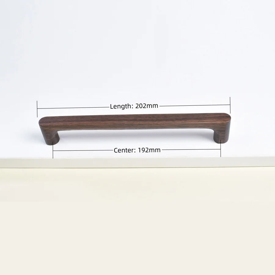 Nordic Wooden Cabinet Handles Solid Wood Furniture Kitchen Door Handle Wardrobe Cupboard Drawer Knobs Hardware Pull Handle