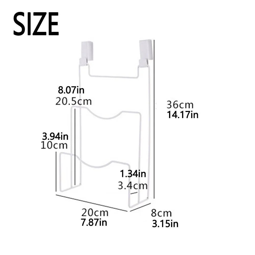Wall Mounted Pot Cover Rack Suspension Space-saving Cutting Board Drainage Rack Kitchen supply No Punching Required
