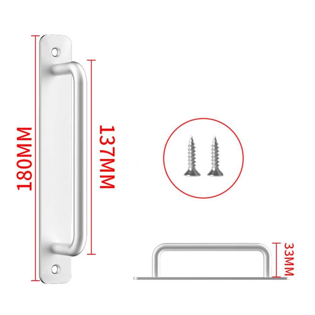 Door Handle Cabinet Pulls Aluminum Push-pull Balcony Gate Window Pulls Knob Kitchen Furniture Hardware Handle