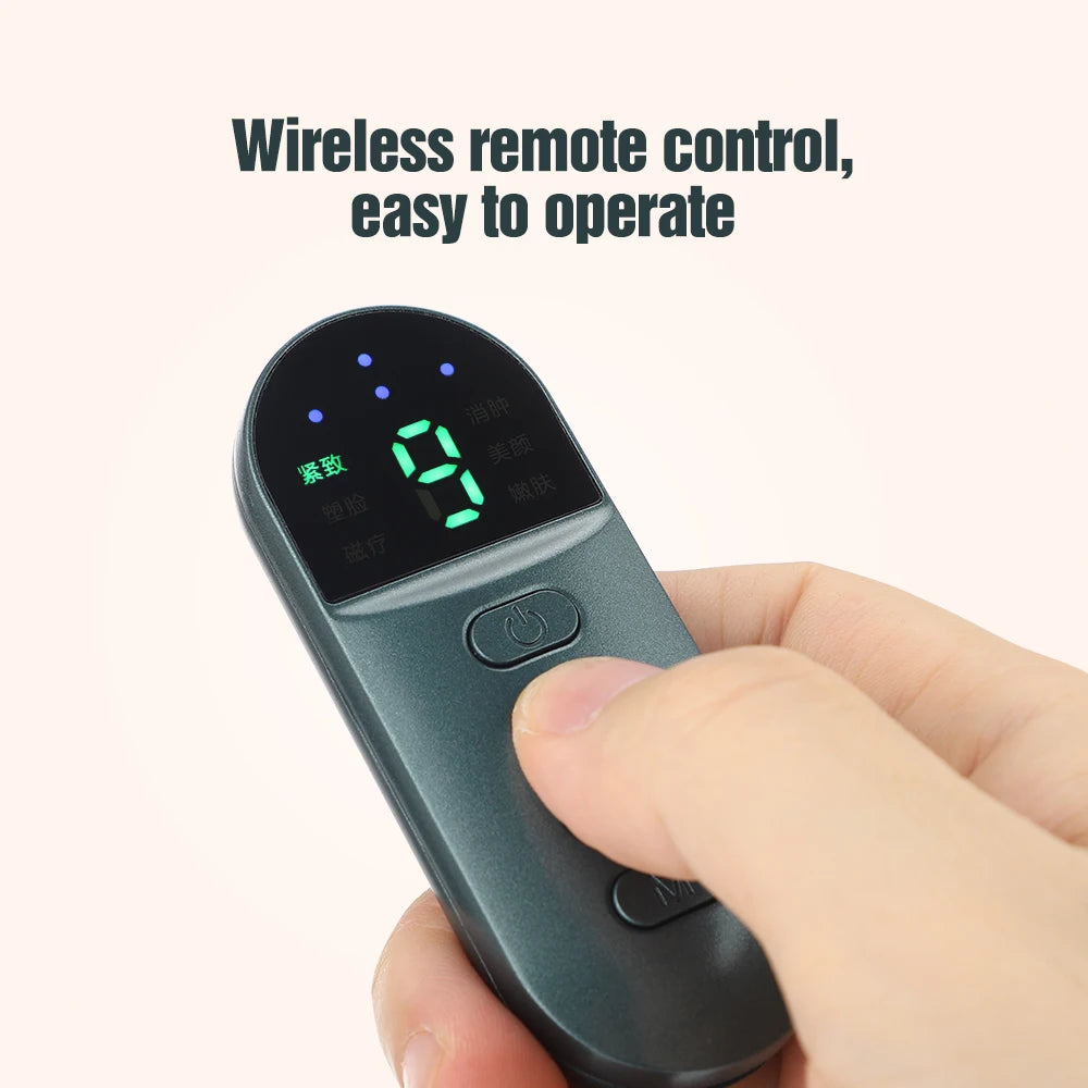 Facial Lifting Device Facial Slimming Vibration Massager Facial Heating Double Chin V Shape Lift Belt Face Hot Compress Massager
