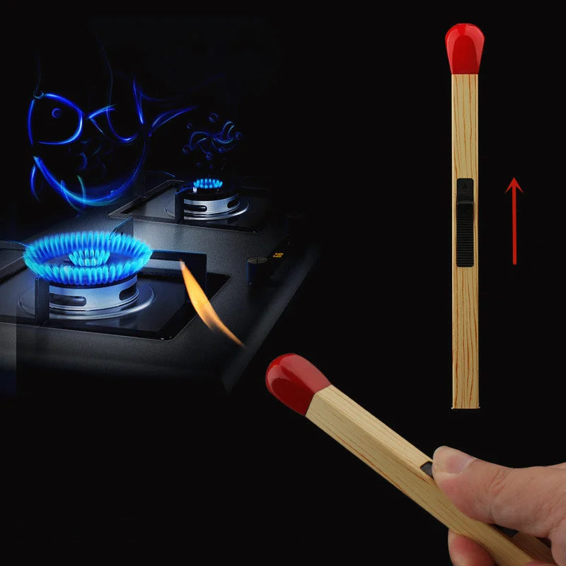 Super Long Luminous Matchstick Lighter Butane Torch Inflatable Lighter Household Aromatherapy Kitchen Gadgets Daily Necessities