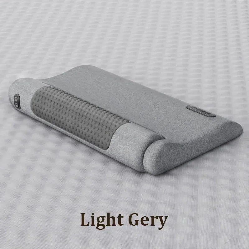 Electric Neck Massage Pillow Heating Shiatsu Vibration Neck Massager Back Cervical Traction Shiatsu Memory Foam Spine Support