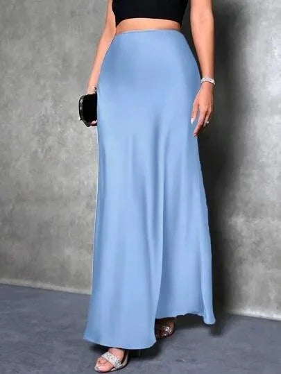 New Style European And American Fashion Colorful Velvet A- Line Skirt Long Dress For Women Autumn Winter 2023 Simple Design